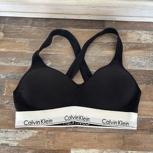 Calvin Klein Cotton Criss-cross Bralette